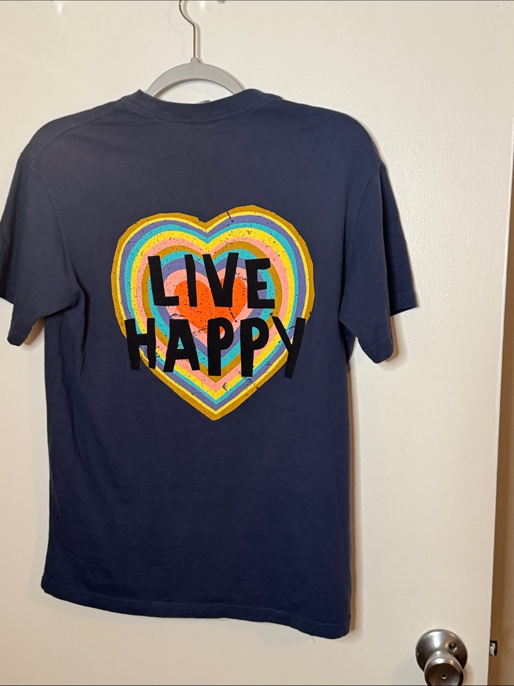Live Happy Kids Navy Graphic Tee